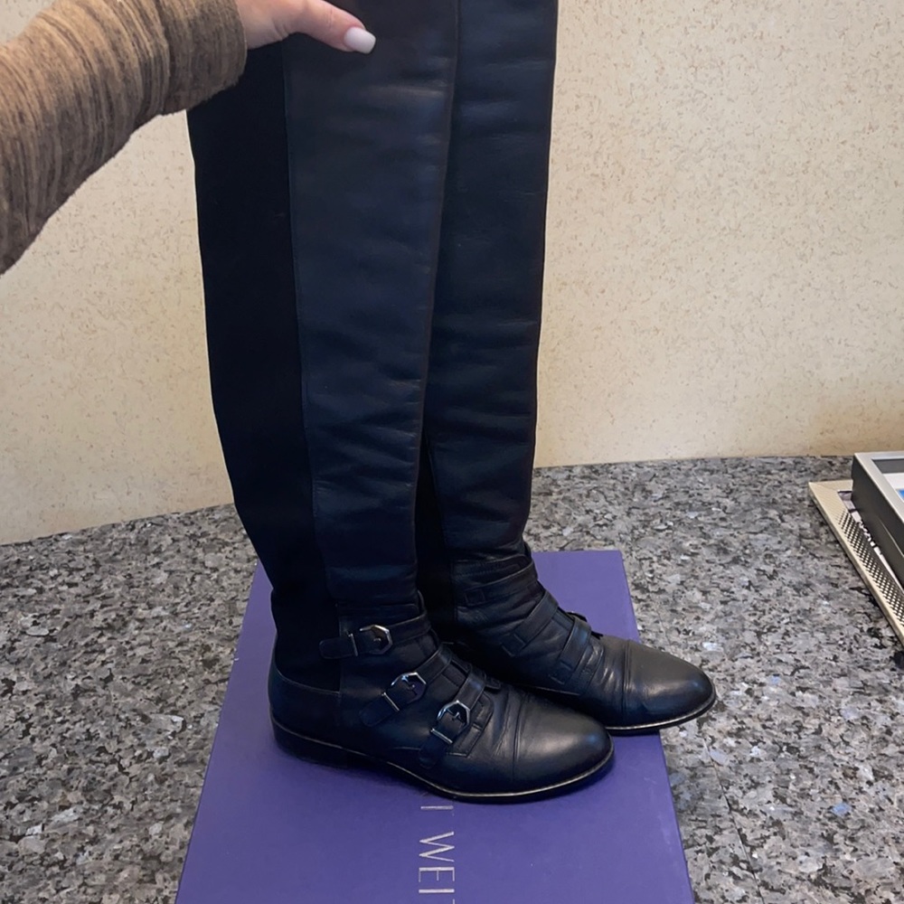 Worn once Stuart Weitzman leather boots